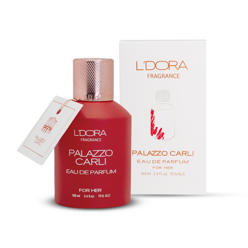 ادوپرفیوم زنانه مدل PALAZZO CARLI لدورا فرگرنس 100 میلی‌لیتر