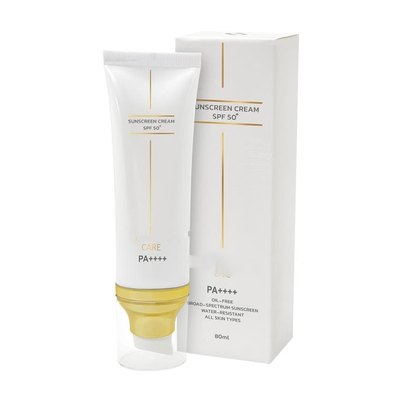 کرم ضدآفتاب +SPF50 بی رنگ مناسب انواع پوست ۸۰ میلی لیترپنبه ریز